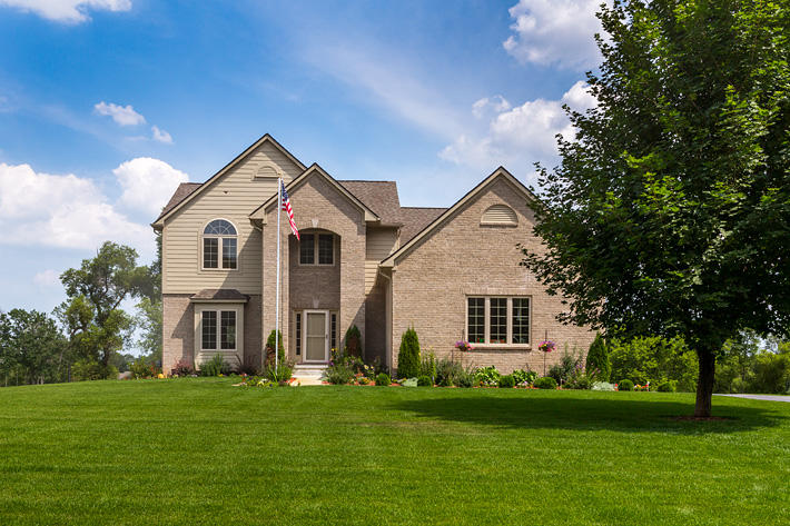 Brick Home with Anchor Bay